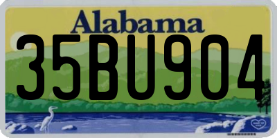 AL license plate 35BU904