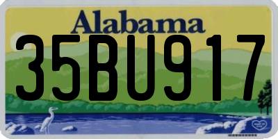 AL license plate 35BU917