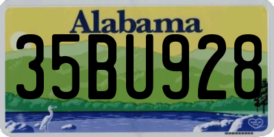 AL license plate 35BU928