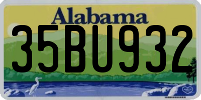 AL license plate 35BU932