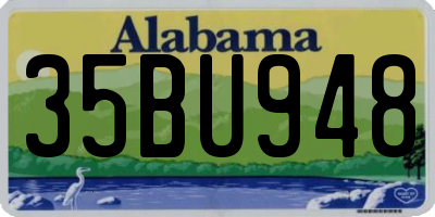 AL license plate 35BU948
