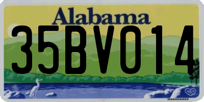 AL license plate 35BV014
