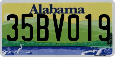 AL license plate 35BV019