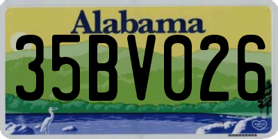 AL license plate 35BV026