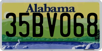 AL license plate 35BV068