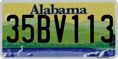 AL license plate 35BV113