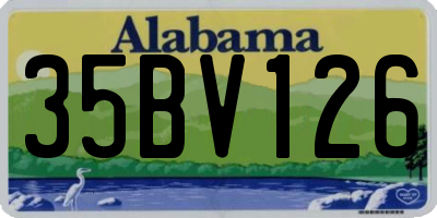 AL license plate 35BV126