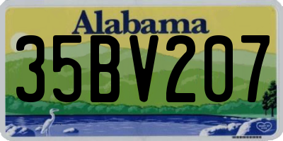 AL license plate 35BV207