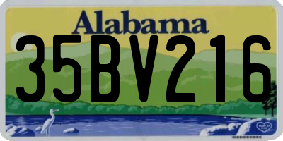 AL license plate 35BV216