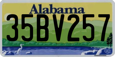 AL license plate 35BV257