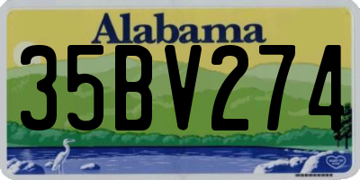AL license plate 35BV274
