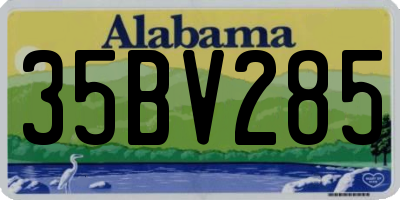 AL license plate 35BV285