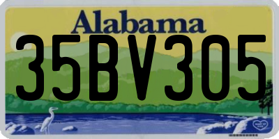 AL license plate 35BV305