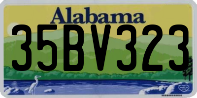 AL license plate 35BV323