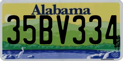 AL license plate 35BV334