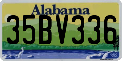 AL license plate 35BV336