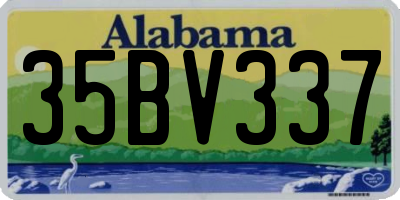AL license plate 35BV337