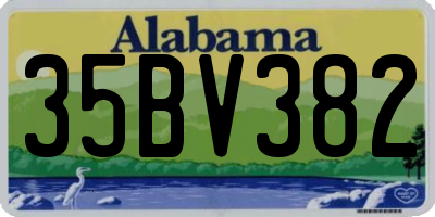 AL license plate 35BV382