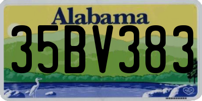 AL license plate 35BV383