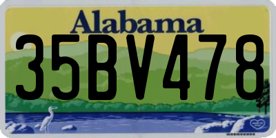 AL license plate 35BV478