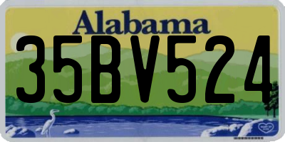 AL license plate 35BV524