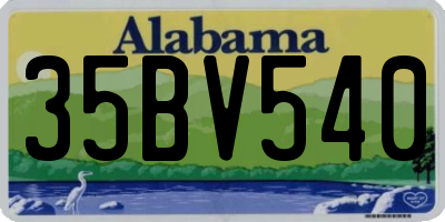 AL license plate 35BV540