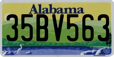 AL license plate 35BV563