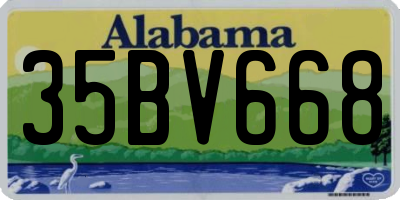 AL license plate 35BV668