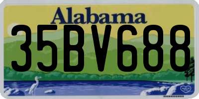AL license plate 35BV688