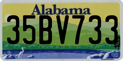 AL license plate 35BV733