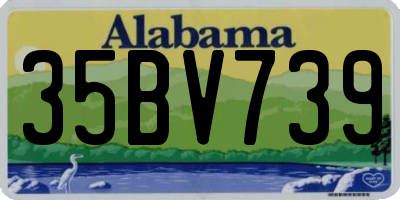 AL license plate 35BV739
