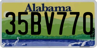 AL license plate 35BV770