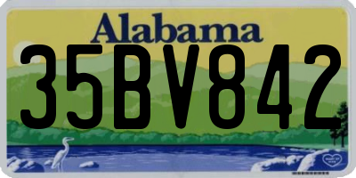 AL license plate 35BV842