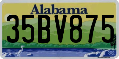 AL license plate 35BV875