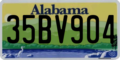 AL license plate 35BV904