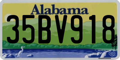 AL license plate 35BV918