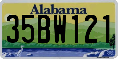 AL license plate 35BW121