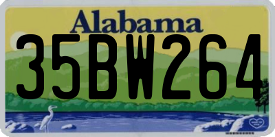 AL license plate 35BW264