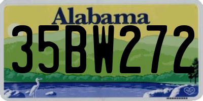 AL license plate 35BW272