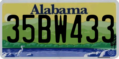 AL license plate 35BW433