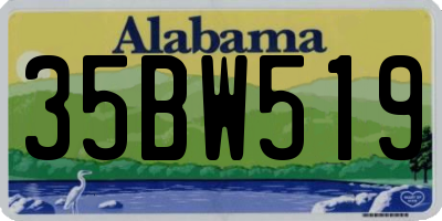 AL license plate 35BW519