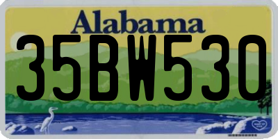 AL license plate 35BW530