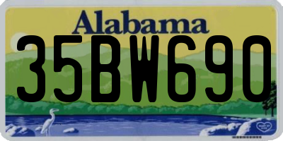 AL license plate 35BW690