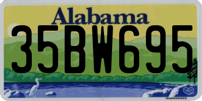 AL license plate 35BW695