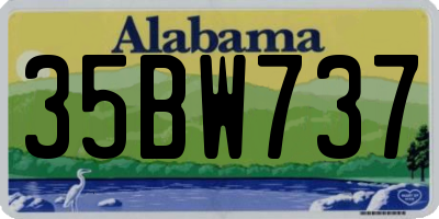 AL license plate 35BW737
