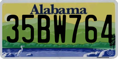 AL license plate 35BW764