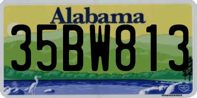 AL license plate 35BW813
