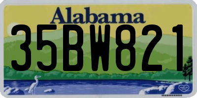 AL license plate 35BW821