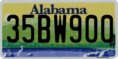 AL license plate 35BW900