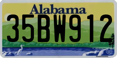 AL license plate 35BW912